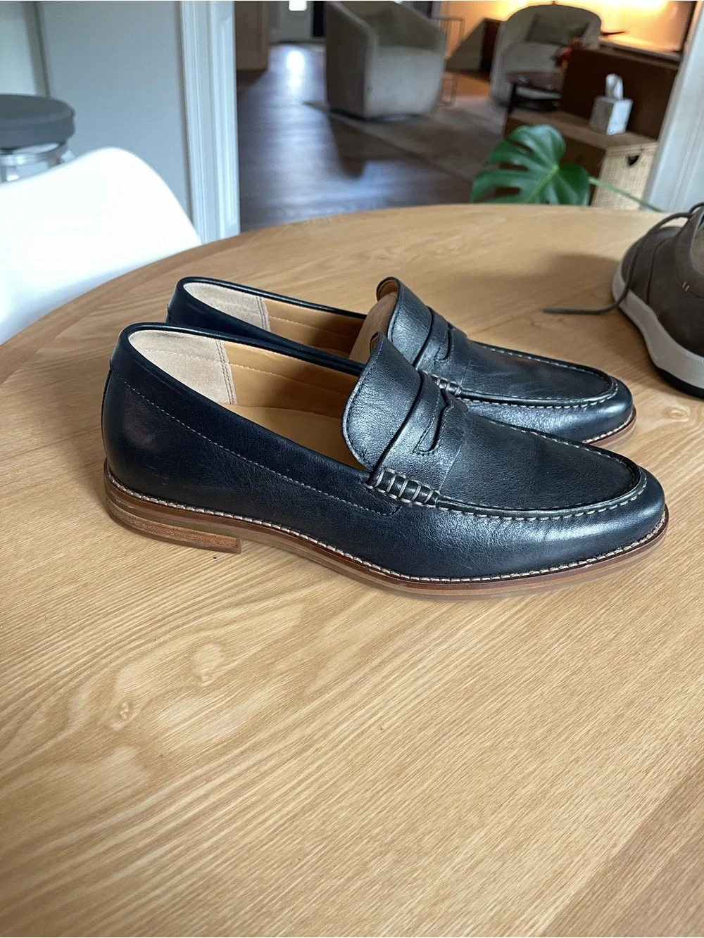 Sperry Gold Cup Penny Loafers Men’s 10 Dark Navy Leather STS22124